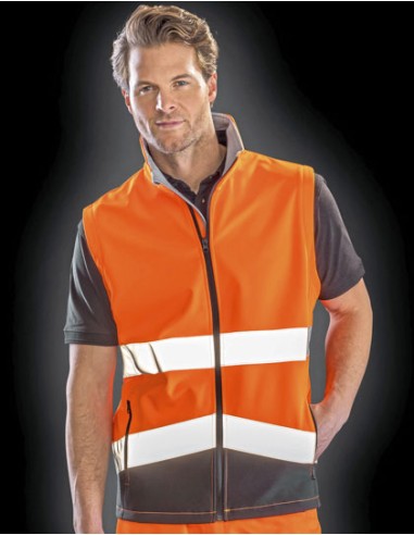 RES-R451X-Printable Safety Softshell Gilet
